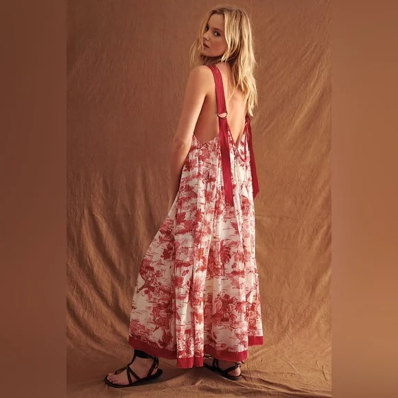 knee length dresses for ladies FREE PEOPLE Adriel Midi Dress main image 1